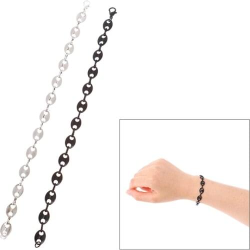 1PC Coffee Bean Iced CZ pig nose necklace and bracelet mens hip hop jewelry Bracelets Punk Necklace Hip Hop Chains Rock Jewelry