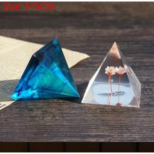 1pcs DIY Pyramid Resin Mold Set Large Silicone 3D Pyramid Molds Jewelry Making Mould Tools Home Decor