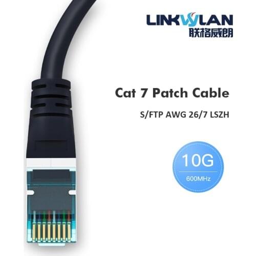 10G Ethernet RJ45 Cat7 Patch Cord Network Cat 7 Patch Lead Cable Snagless Shielded LSZH 10m 15m 20m 25m 30