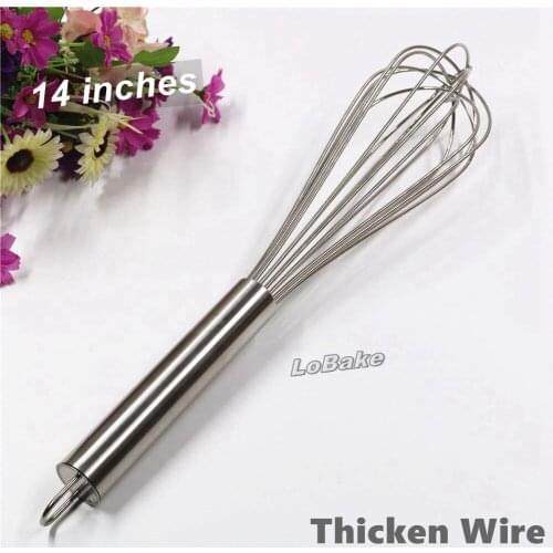 14 inches top grade thicken wire stainless steel eggs stiring frying eggs cooking tools potato press masher DIY baking tools