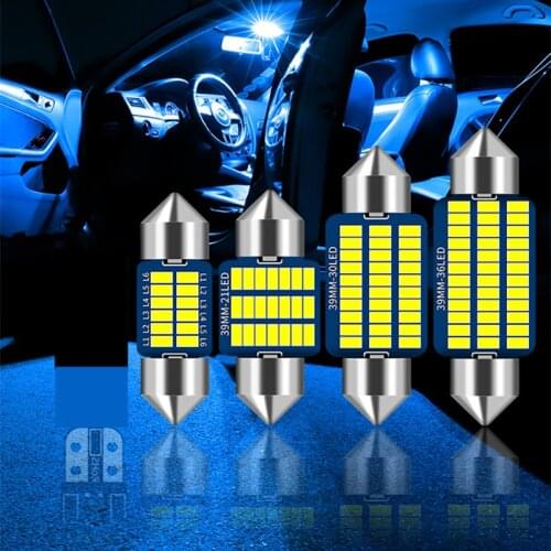 2x White 31mm LED Canbus 3175 6428 Auto Led Trunk Interior Dome Map LED Light for Subaru Outback Legacy Impreza Forester