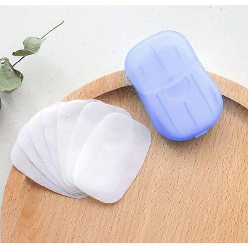 2PCS 40 Tablets Portable Soap Paper Disposable Soap Paper Flakes Washing Cleaning Hand for Kitchen Toilet Outdoor Travel #WT