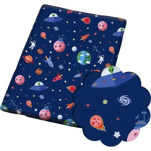 50*140CM Cartoons pattern Polyester cotton Fabric Patchwor Printed for Tissue Kids Home Textile for Sewing Doll Dress Curtain