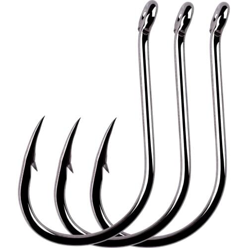 50/20pcs Barbed Coated Carp Fishing Hooks with Eye Design In Japan Made By High Carbon Steel Single Jig Fish Hook Tackle