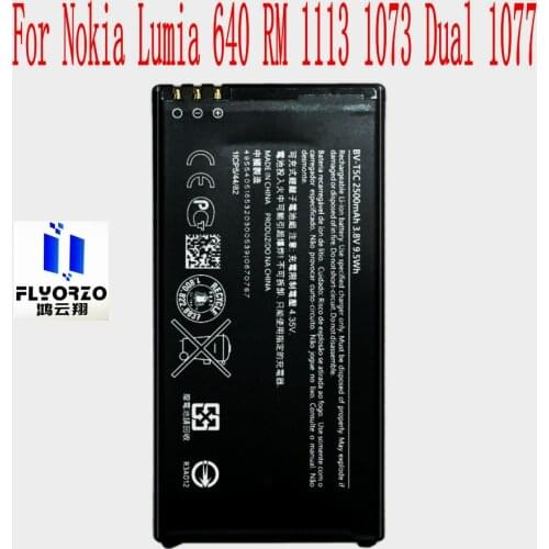 100% Brand new High Quality 2500mAh BV-T5C Battery For Nokia Lumia 640 RM 1113 1073 Dual 1077 Mobile Phone
