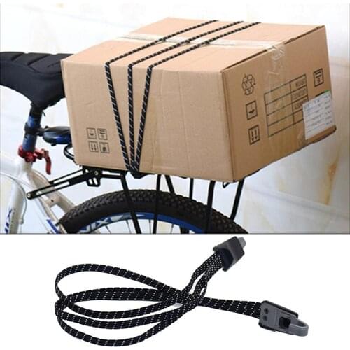 MTB Bike Luggage Carrier Retractable Elastic Band Bicycle Cargo Racks Tied Rubber Straps Rope/Suitcase Band with Plastic hooks