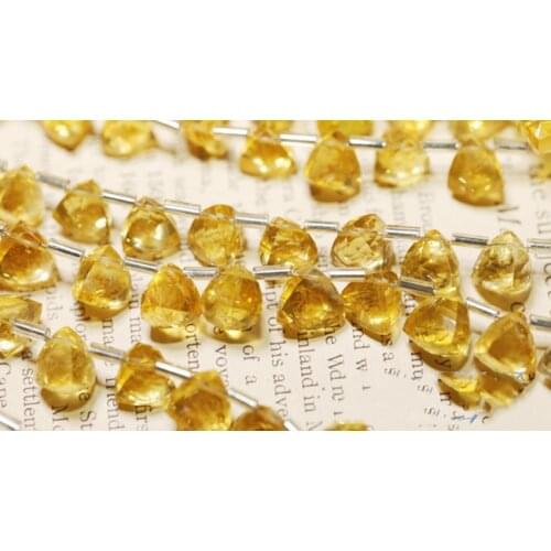 5pieces AAA loose beads citrine faceted for DIY jewelry making FPPJ wholesale beads nature
