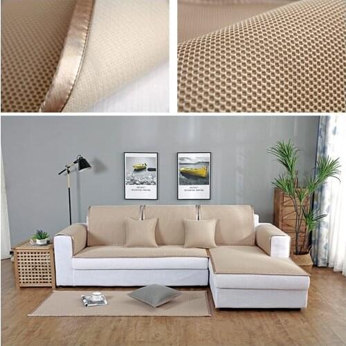 Hot Sale Sofa Cover Breathable Furniture Cover Couch Summer Mat Corner Sectional Sofa Cover for Living Room Sofa Towel Protector