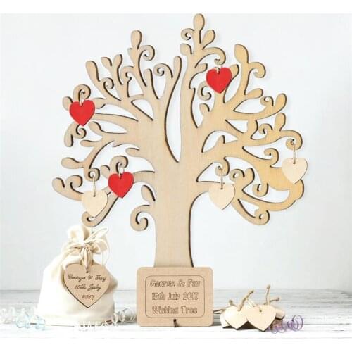 10PCS Tree Embellishments Wooden Hanging Tags DIY Crafts Home Wedding Birthday Party Christmas Tree Decor A3