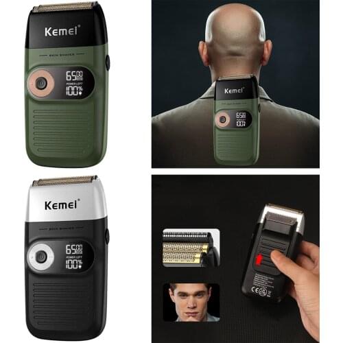 KM-2026 Cordless Electric Shaver Rechargeable Beard Trimmer Washable Razor Beard Razor Precision Trimmer Electric Razor
