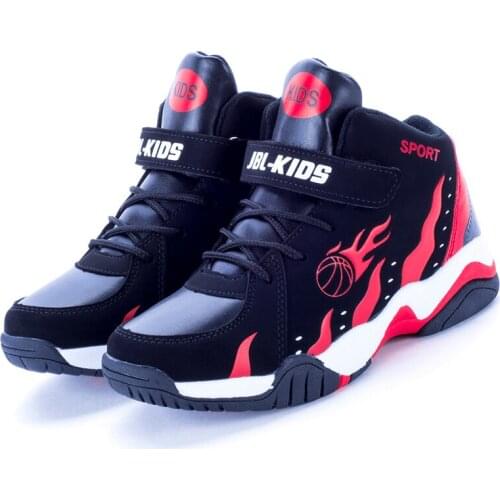 Brand Leather Boys Basketball Shoes Light Soft Warm Kids Sneakers Non-slip Children Sports Shoes Boy Child Basket Trainer Boots