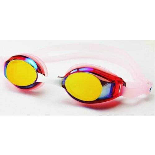 Summer Silicone Eye Protection Mirror Coated Lens Adjustable Swimming Goggles
