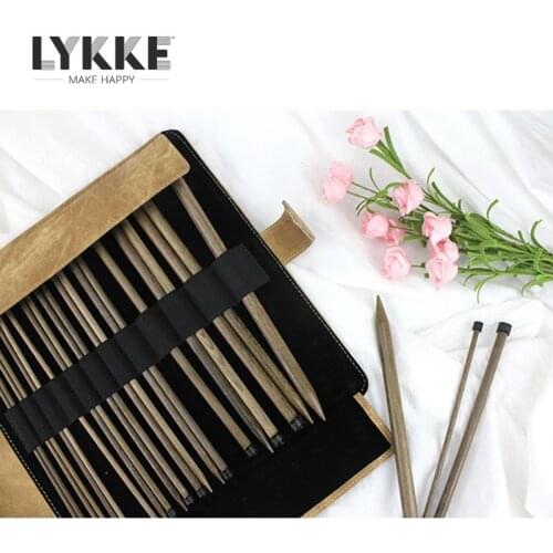 LYKKE 10" (25cm) Straight Single Pointed Knitting Needle Set(size 3.5mm -12.0mm)