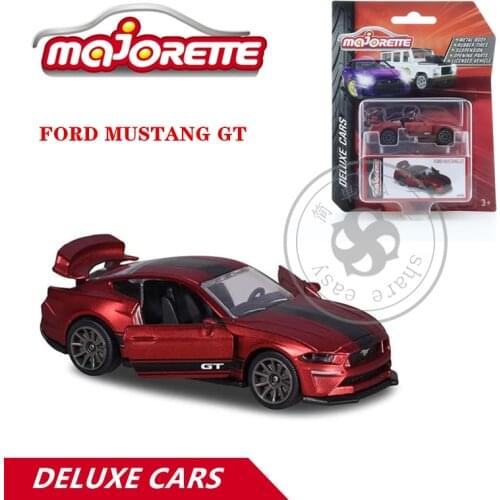 Majorette 1/64 DeLuxe Edition Cars FORD MUSTANG GT Hot Pop Kids Toys Motor Vehicle Diecast Metal Model