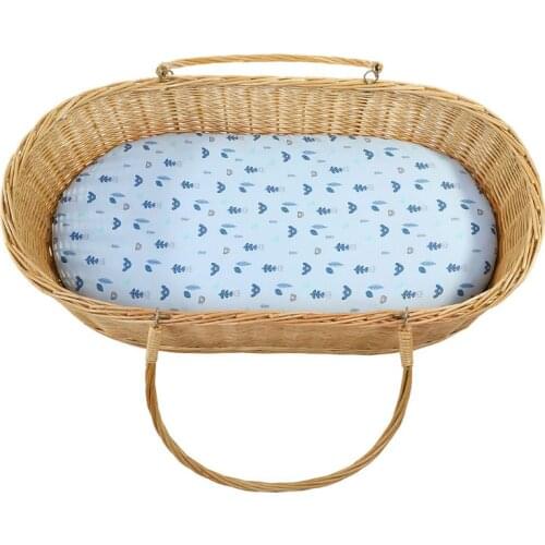 Newborn Mattress Crib Sheet Baby Diaper Changing Pad Bedding Cartoon Printed Cradle Cover D5QA