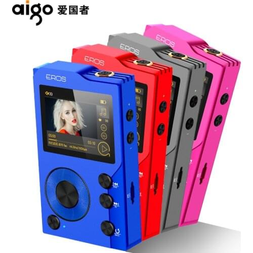 Aigo EROS K bluetooth 4.0 Lossless Hifi MP3 player mini HiBilink DSD DAC AXU audio music player USB support OTG 128GB TF