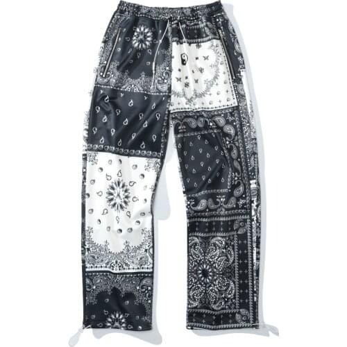 Mens Loose Harem Pants Male Spring Causal Korean Style Baggy Traditional Pants 2021 Summer Fashion Print Casual Pants Men