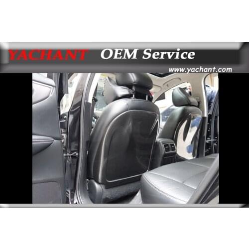 Car-Styling Dry Carbon Fiber Seat Back Cover Trim 2Pcs Fit For 2014-2015 Q50 Sedan Front Seat Back Cover