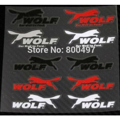 New Car Styling Fashion Creative Auto Decorative Wolf Theme Vinyl Sticker Decal Set for Ford Focus ST Fiesta ST Focus RS