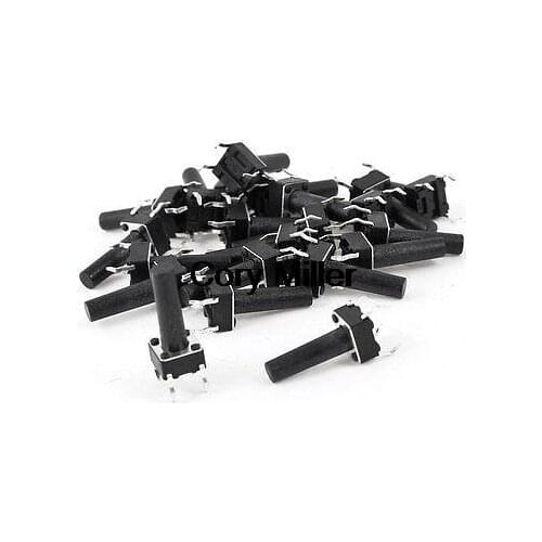 Momentary Push Button 4 Pins Tact Switch PCB Mount 6mm x 6mm x 15mm