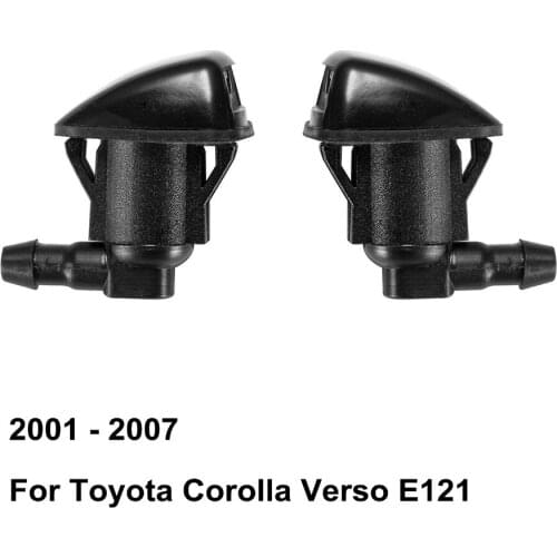 Front Windshield Washer Nozzle 85381AE020 85381-AE020 for Toyota Corolla Verso E120 ( 2001 - 2007 ) ( Pack of 2 )