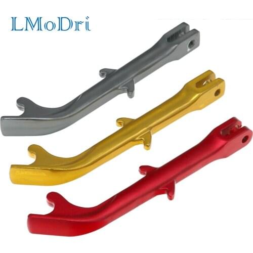 LMoDri Motorcycle Aluminium Alloy Kickstand 250mm Kick Side Stand Motorbike Scooter Street Standard
