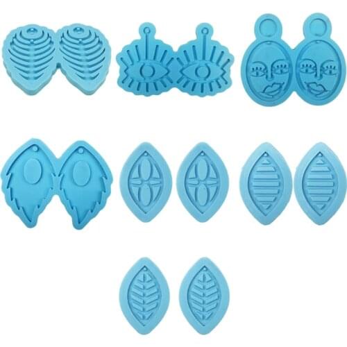 Crystal epoxy mold earrings pendant silicone mold DIY handmade crafts jewelry making tools