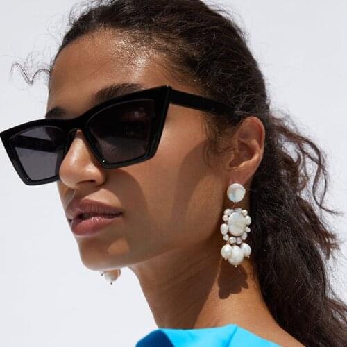 UDDEIN ZA Earring New Fashion Simulated Pearl Flower earring for National customs Statement Dangle party Jewelry Wholesale