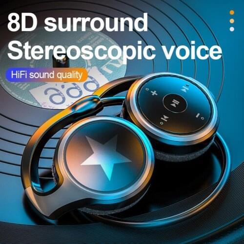 Sport Bluetooth Headphones MP3 player FM Radio Microphone 10 hours Music Wireless Headsets TF Card Bluetooth Wireless Earphones