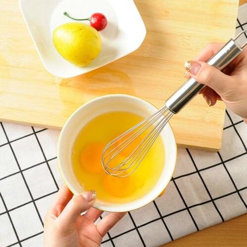 Manual Operation Stainless Steel Whisk Egg Agitator Household Mini- Baking Egg Mixer Cream Send Organ Kitchen Egg Beaters