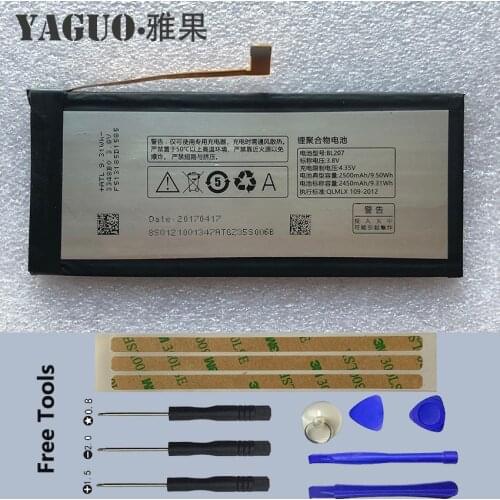 High Quality 2500mAh BL207 Battery for LENOVO K900 Battery K-900 / K100 Cell Phone Batteries + Free Tools