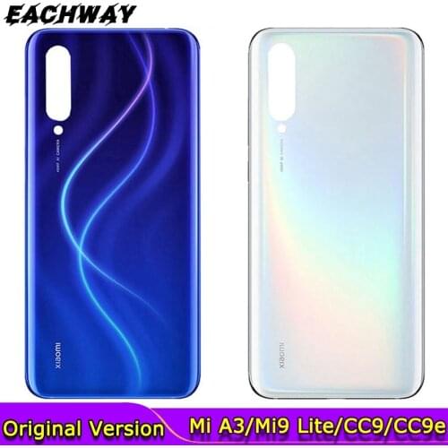 Back Cover For Xiaomi Mi CC9 Battery Cover Back Glass Panel Rear Door CC9e Housing Case Mi9 Lite For Xiaomi CC9 A3 Battery Cover