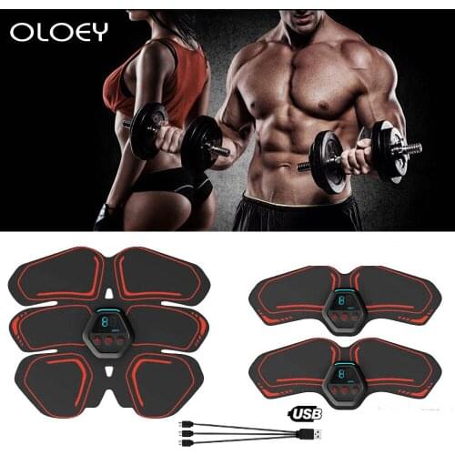 USB Charging Electrostimulator ABS Stimulator EMS Abdominal Muscle Stimulator Belt Slimming Bandage Vibration Fitness Equipments