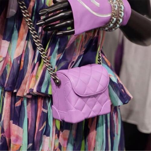 Spring New Fashion Women Quality PU Leather Crossbody Bag 2020 Chain Design Shoulder Messenger Bags Ladies Mini Simple Handbags