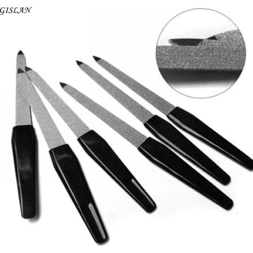1Pcs Metal Double Sided Nail Files Edge Manicure Grooming DIY Pro Manicure Pedicure Tool High Quality