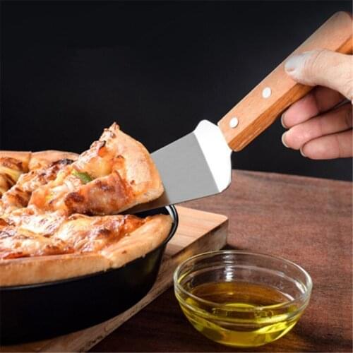 1 Pc Silver Stainless Steel Kitchen Knife Wipe Knife Knife Pizza Shovel Cheese Shovel Steak Shovel Home Kitchen Baking Tools
