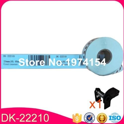 30 Rolls Brother Compatible DK-22210 1-9/64"x1200"