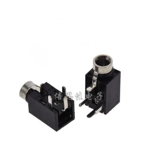 30pcs/2.5 Earphone socket 4 Pin 2.5MM Jack Female seat Power supply socket PJ-210B