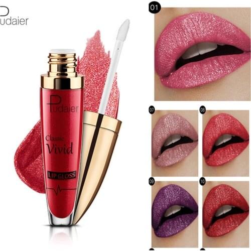 Diamond Glitter Liquid Lipstick Shimmer Lip Gloss Matte Lipstick Waterproof Diamond Pearl Colour Lip Gloss Beauty Make Up