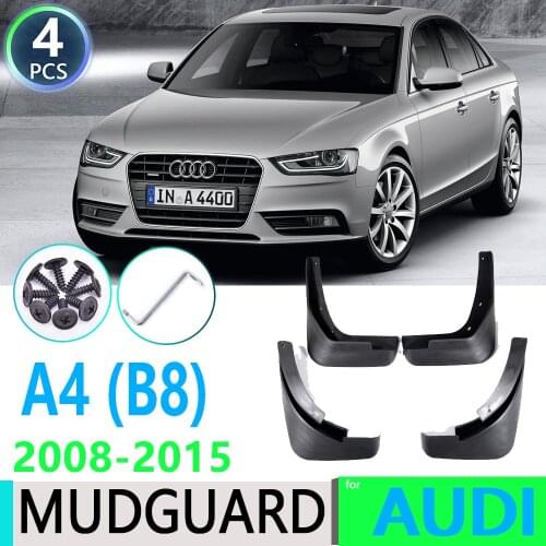 For Audi A4 Sedan Saloon B8 2008~2015 2009 2010 2011 2012 2013 Car Fender Mudguard Mud Flaps Guard Splash Flap Car Accessories