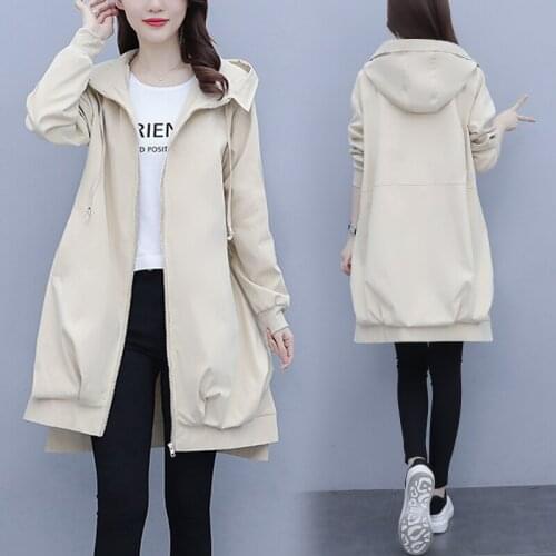 Cotday Women's Hooded Trench Coats