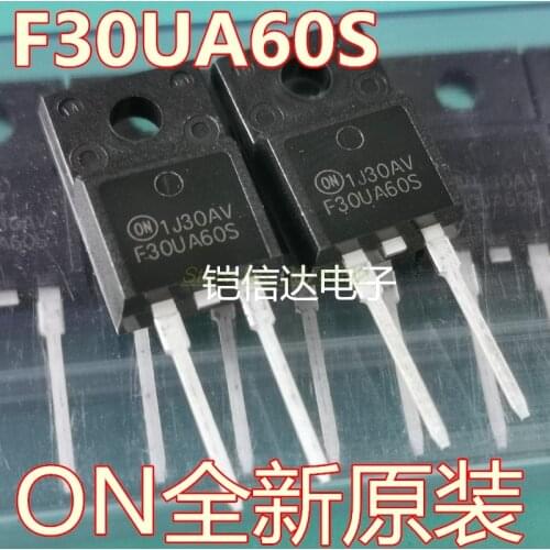 10PCS F30U60ST TO-220F F30UA60S TO220F Fast recovery diode 30A 600V TO-220F FFPF30UA60S New and original