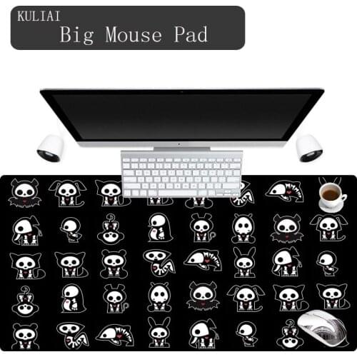 XGZ Interesting Various Animals Skeleton Mouse Pad Black Bottom Dirty Washable Player Mat Game Gaming Notebook MousePads Mats
