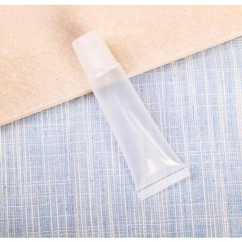 Cosmetic Tube 5/10g Glossy Plastic Oblique Mouth Screw Cosmetic Lipstick Cap Container Empty Transparent Lip Gloss Tube Tub Z1A0