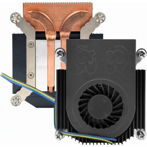 METALFISH Z22 CPU Cooler Radiator Ultra-Thin 22mm height Computer Case Cooling Fan for Intel 115X Platform HTPC/ITX MINI PC