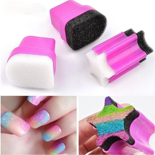 Nail Art Supplies Nail Art Printing Stamp Gradient Sponge Printing Stamp Painted Nail