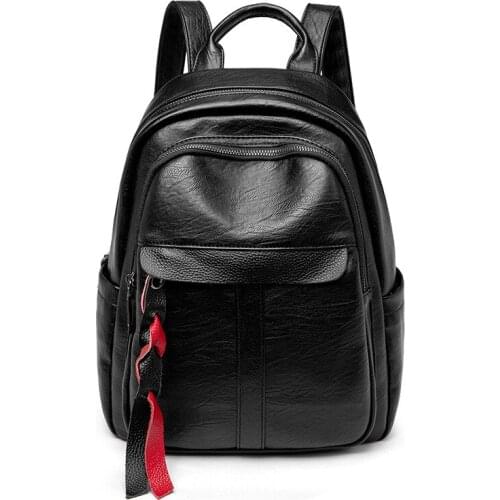 Fashion design Women Backpack High Quality PU Leather Rucksack Female School Bag For Teenager Girls Travel Knapsack Shoulder Bag