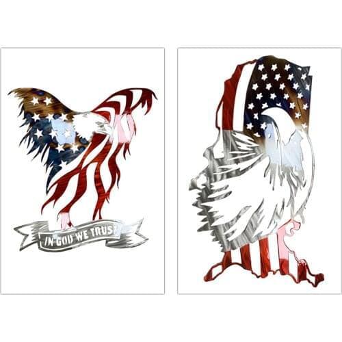 Window Cling Sticker Patriotic Decal Ornament on Independence Day can be used on any smooth surface bright and vivid