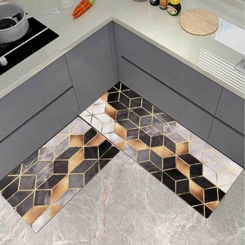 Anti-slip Kitchen Mat Modern Bath Carpet Entrance Doormat Tapete Absorbent Rugs for Bedroom Prayer Pad
