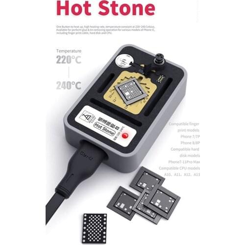 Qianli Hot Stone IC Preheating Platform Constant Temperature BGA Glue Removing Station for A10/A11/A12/A13 CPU NAND Fingerprint